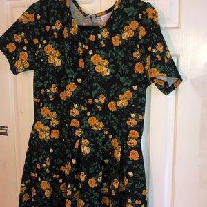 Large floral LuLaRoe Amelia